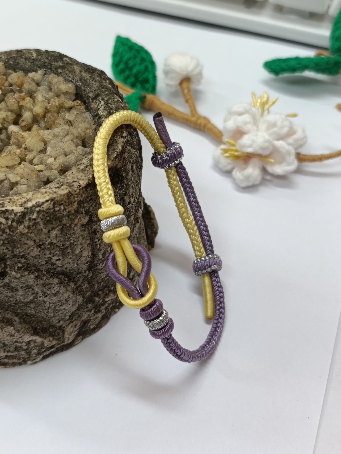 3mm Purple and Yellow Never Apart